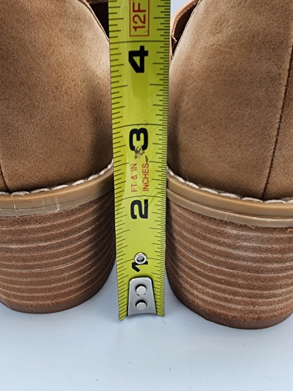 “Eddie” Tan Suede D'Orsay Ankle Booties | Women's 9 - Picture 14 of 17
